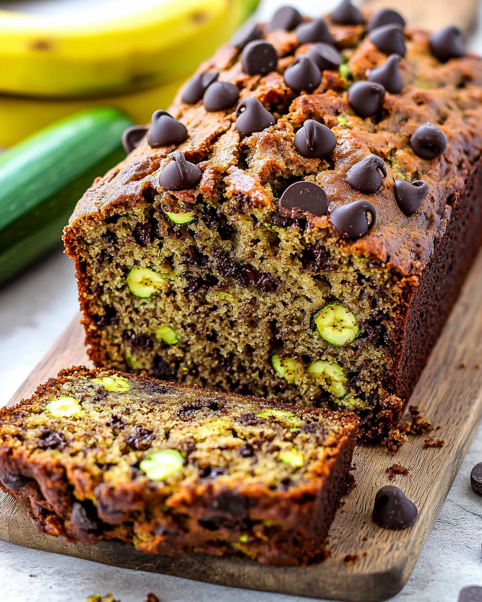 Chocolate Chip Zucchini Banana Bread