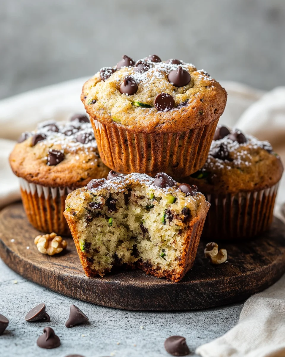 Chocolate Chip Zucchini Muffins