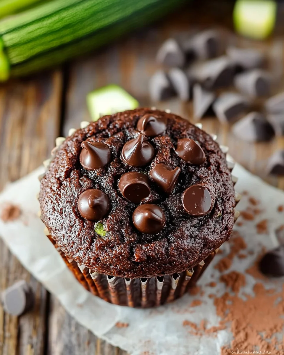 Chocolate Zucchini Muffins