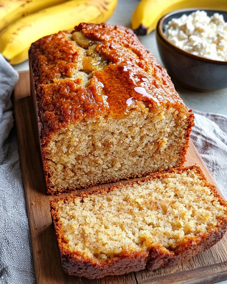 Cottage Cheese Banana Bread