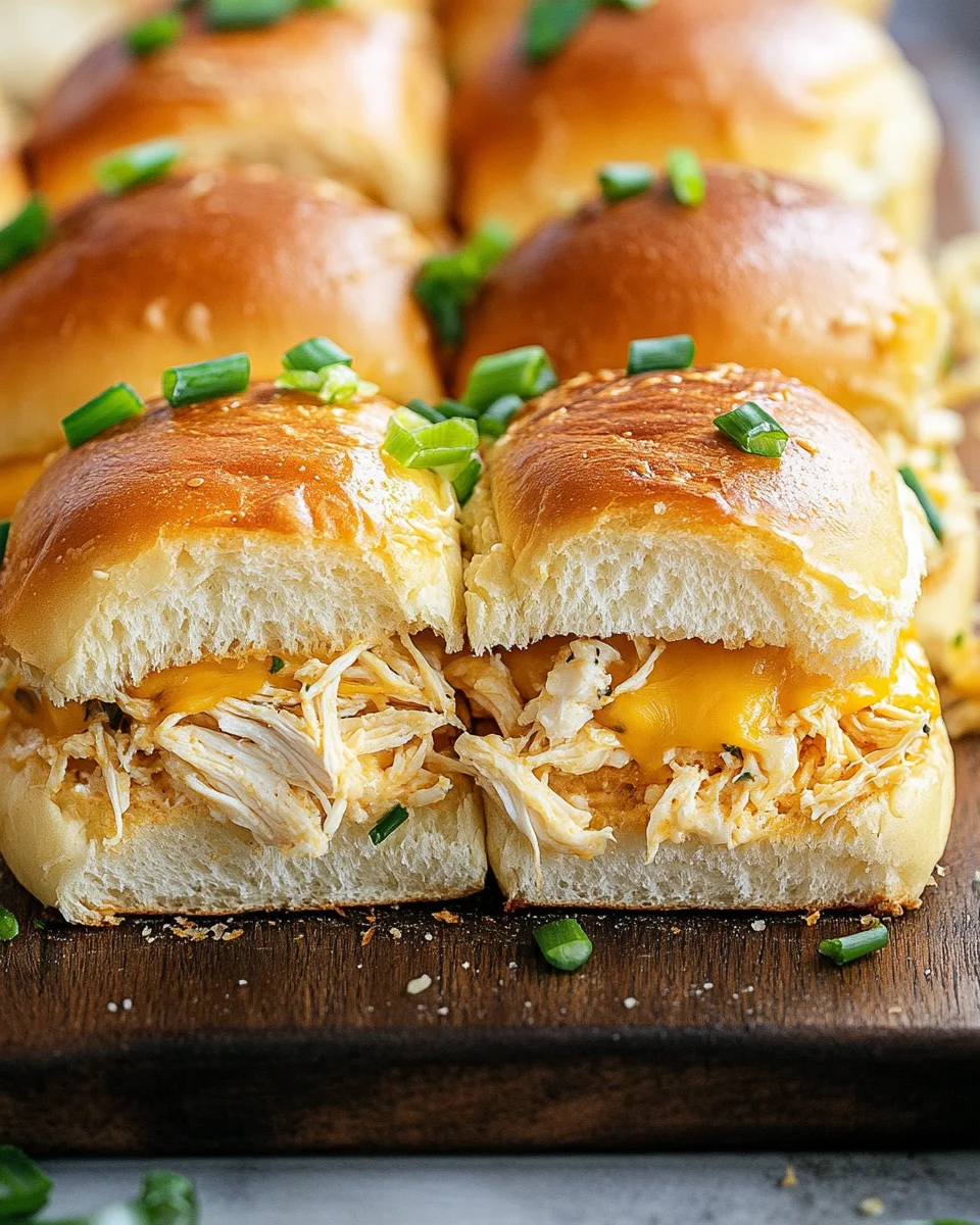 Crack Chicken Sliders on Hawaiian Rolls