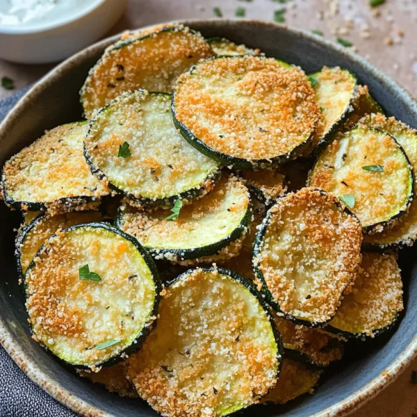 Crispy Baked Zucchini Chips