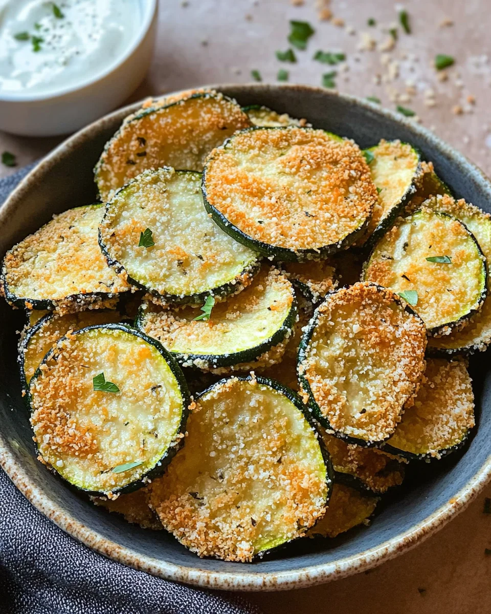 Crispy Baked Zucchini Chips