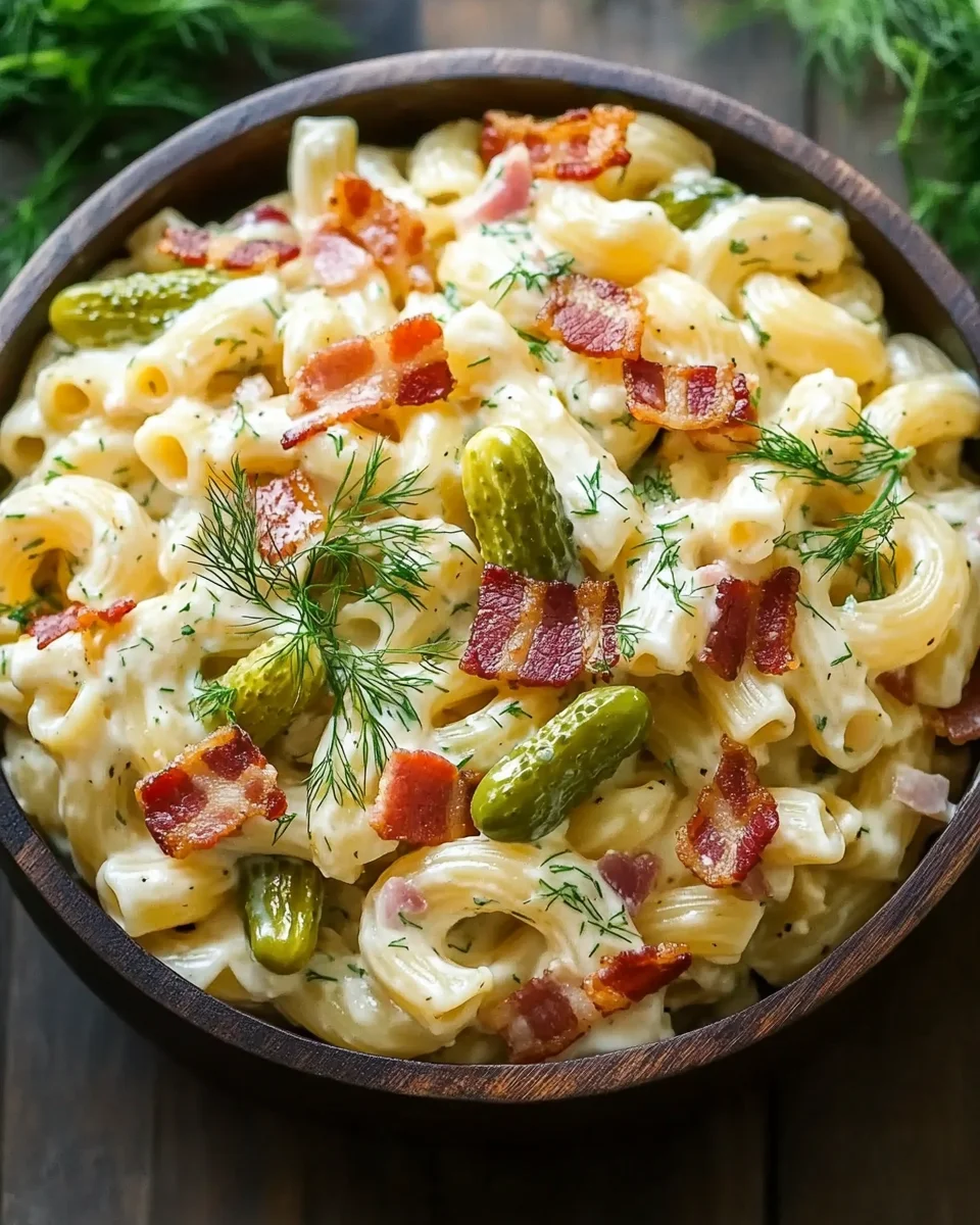 Dill Pickle Bacon Pasta Salad That Will Wow Your Taste Buds