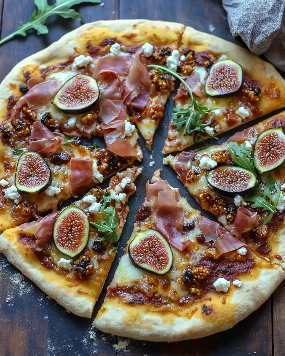 Easy 20-Minute Fig Jam Pizza with Goat Cheese and Prosciutto