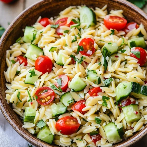 Easy Orzo Pasta Salad