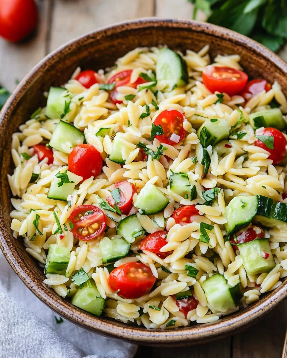 Easy Orzo Pasta Salad