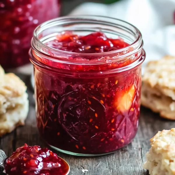 Easy Raspberry Peach Jam