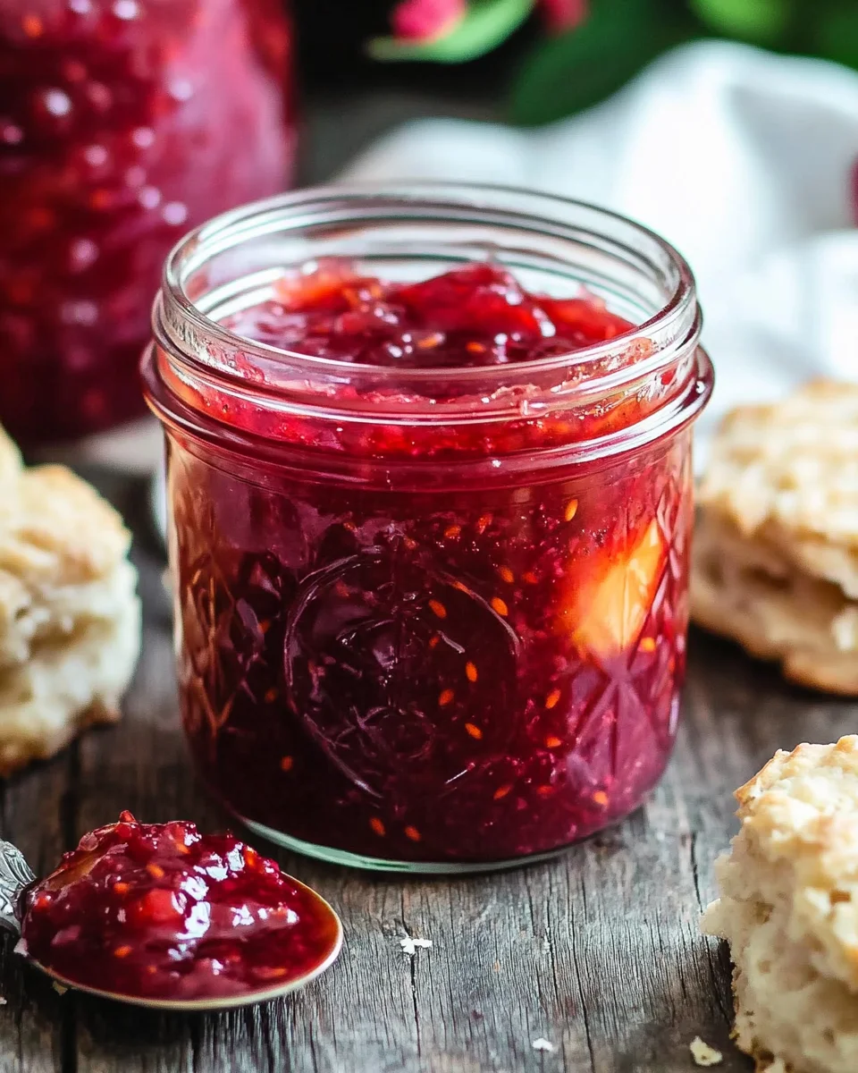 Easy Raspberry Peach Jam