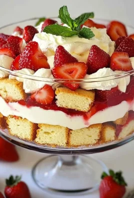 Easy Strawberry Trifle with Pound Cake