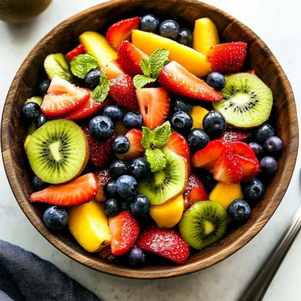 Fruit Salad with Honey Lime Dressing