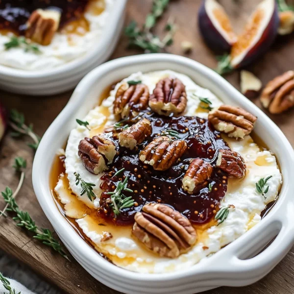 Goat Cheese Appetizer with Fig Jam and Pecans