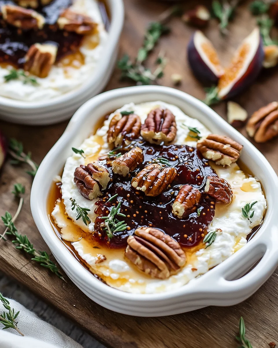 Goat Cheese Appetizer with Fig Jam and Pecans