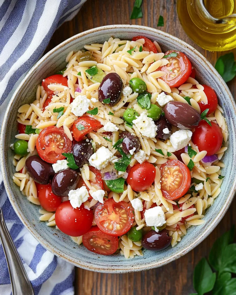 Greek Orzo Pasta Salad