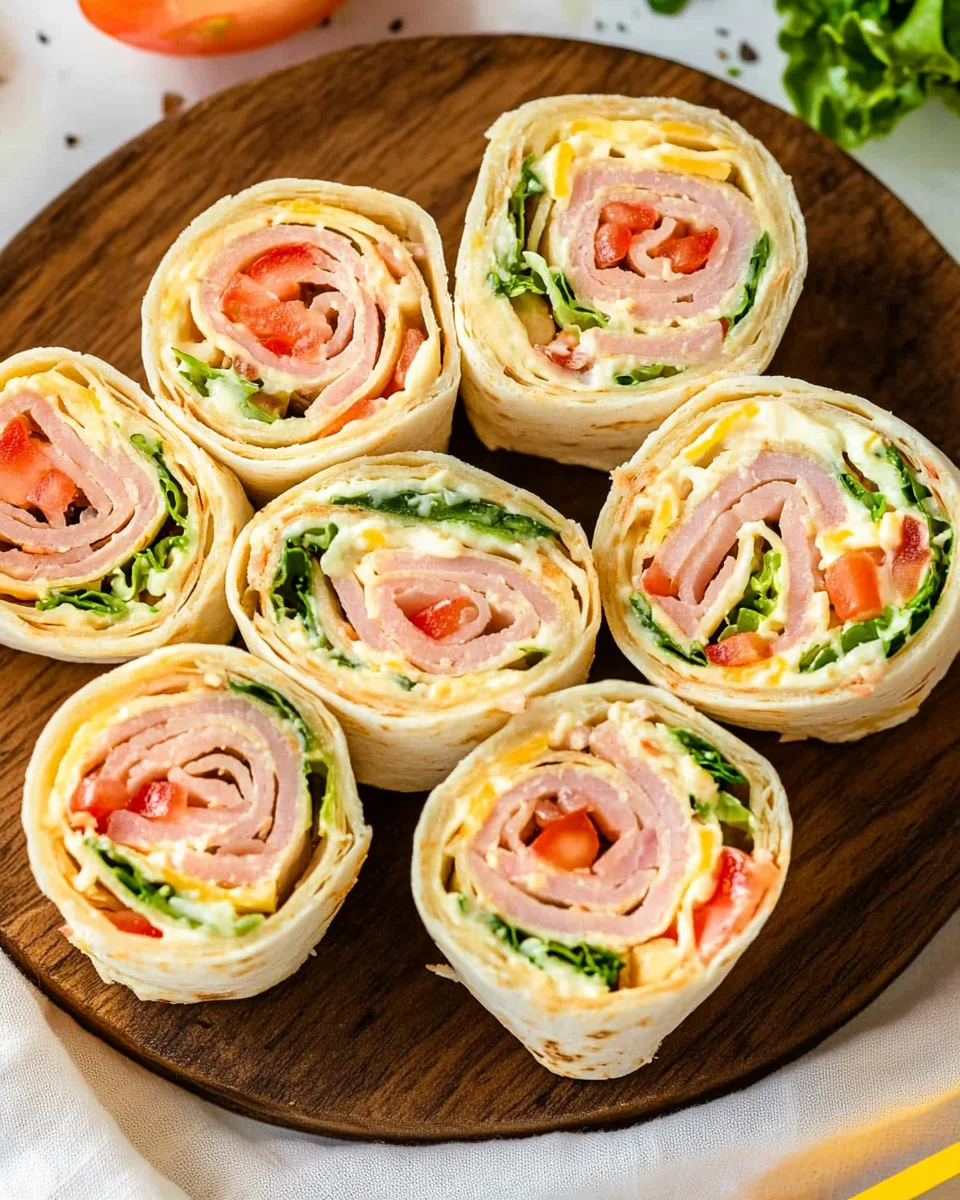 Ham And Turkey Pinwheels