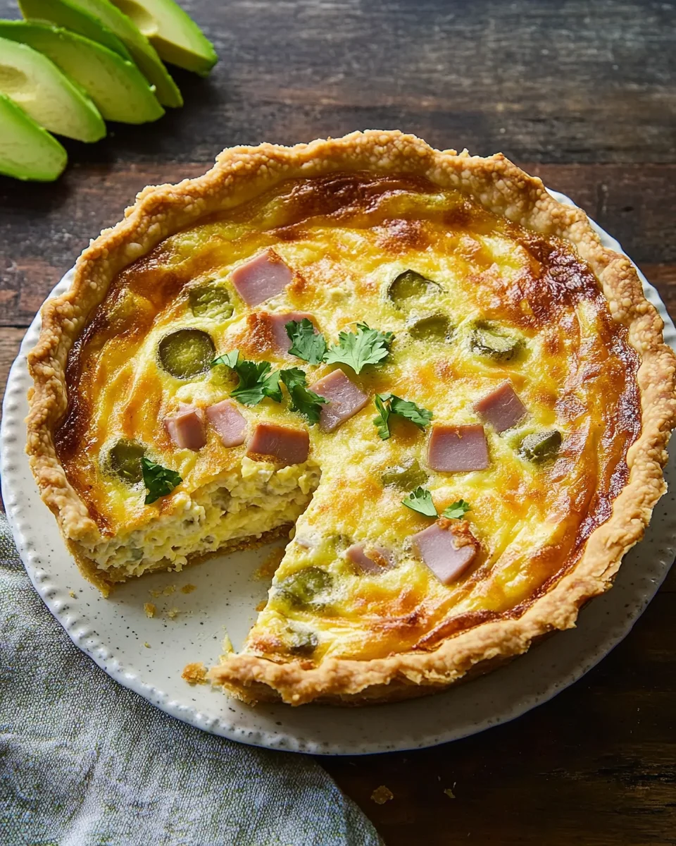 Hatch Green Chile Quiche