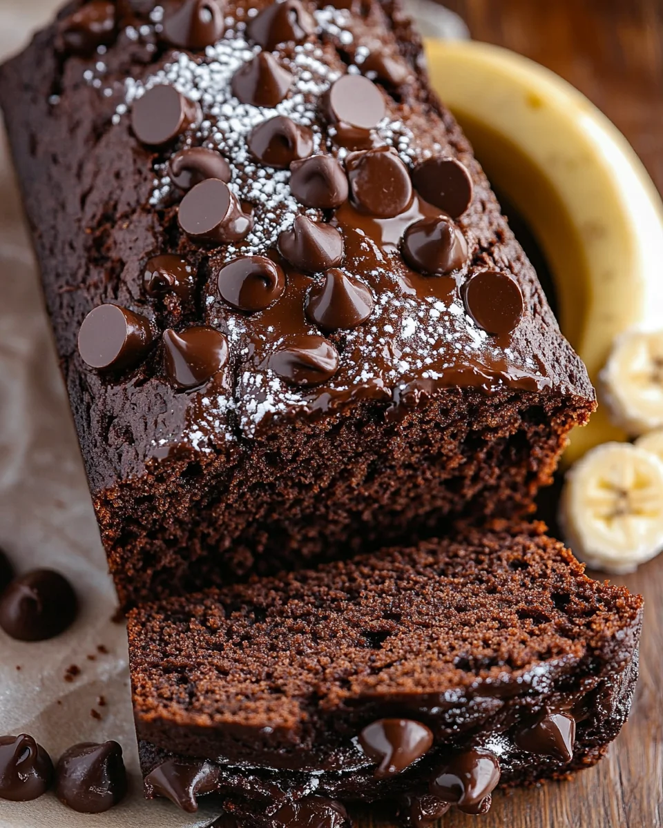 Healthy Chocolate Banana Bread