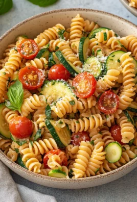 Healthy Tomato Zucchini Pasta