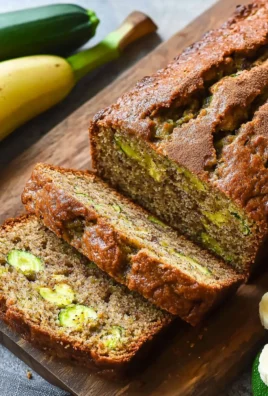 Healthy Zucchini Banana Bread