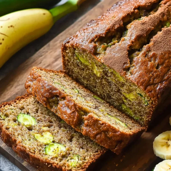 Healthy Zucchini Banana Bread