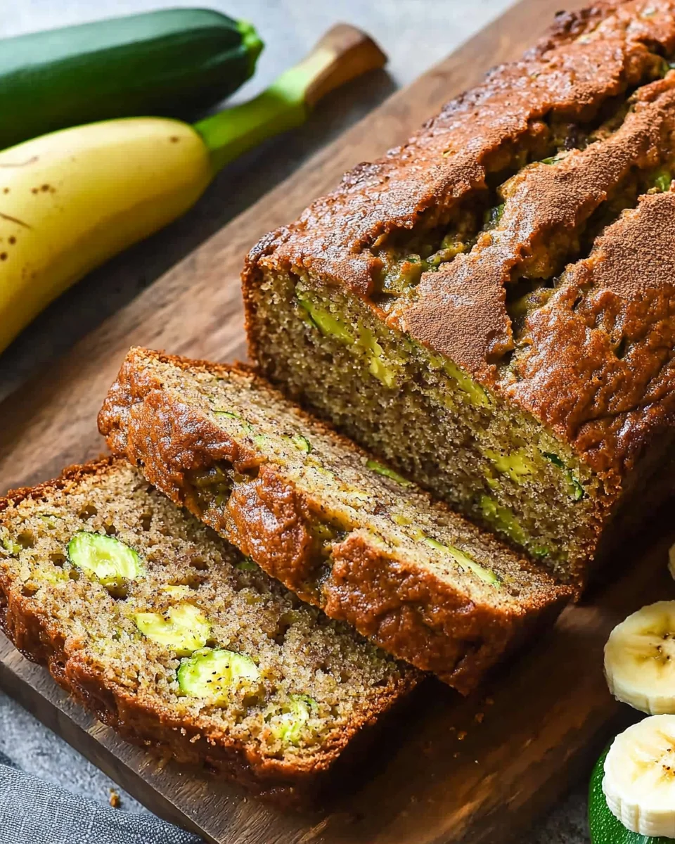 Healthy Zucchini Banana Bread