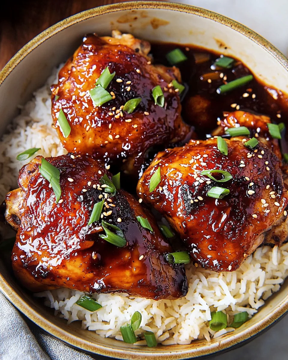 Honey Soy Baked Chicken Thighs