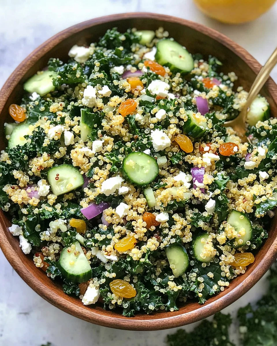 Kale Quinoa Salad - With Lemon Dressing