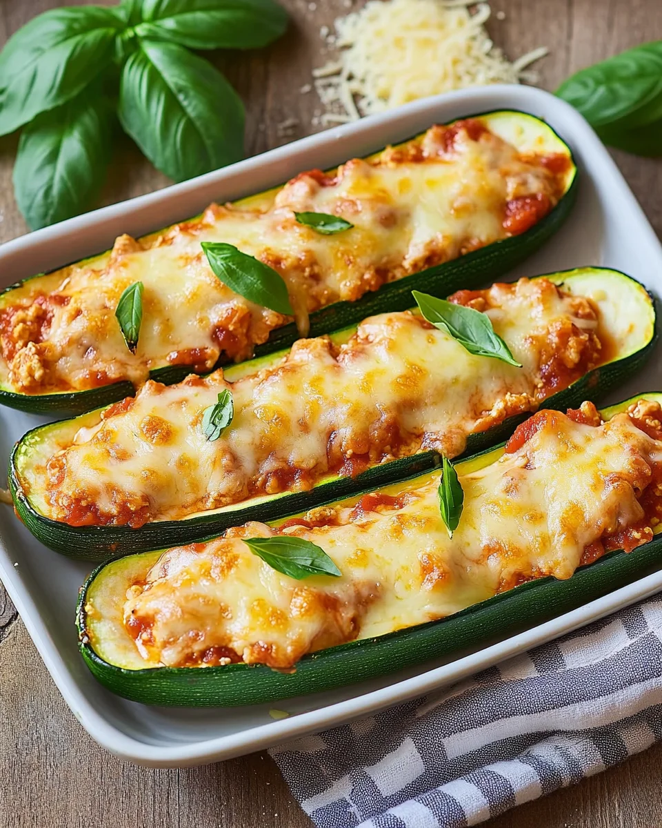 Keto Chicken Parmesan Zucchini Boats (Easy & Healthy!)