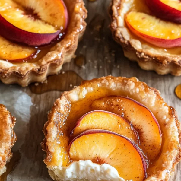 Mini Peach and Cream Cheese Tarts