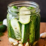 Overnight Refrigerator Dill Pickles
