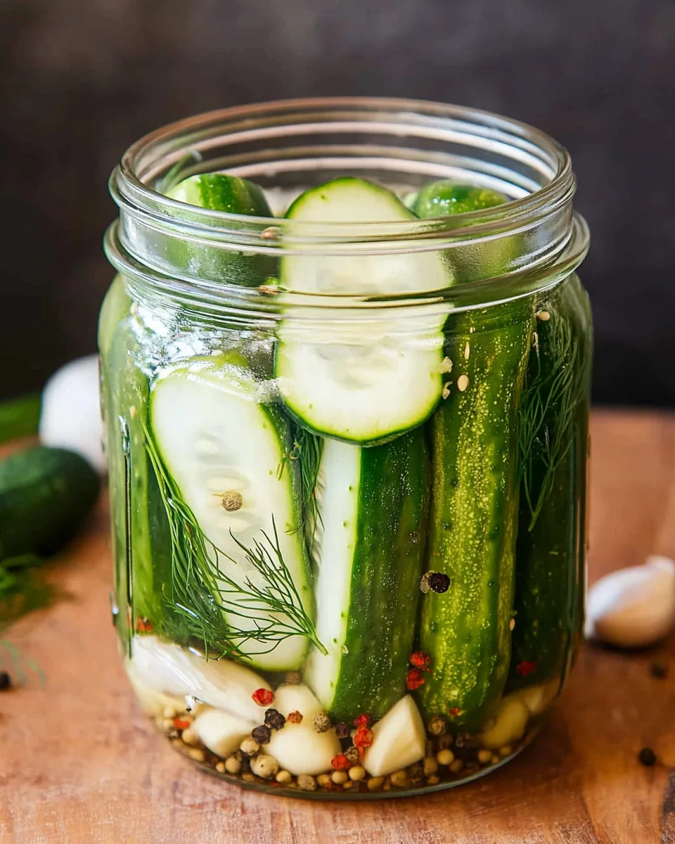 Overnight Refrigerator Dill Pickles