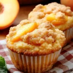 Peach Cobbler Muffins