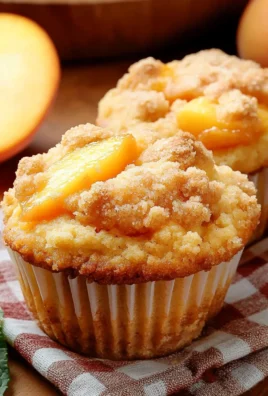 Peach Cobbler Muffins