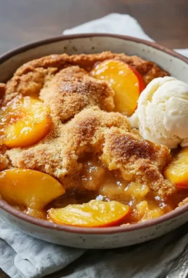 Peach Cobbler with Cake Mix