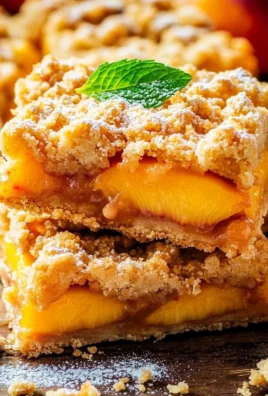 Peach Crumble Bars