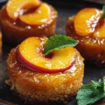 Peach Upside Down Mini Cakes
