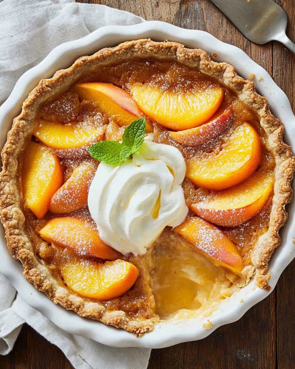 Peaches and Cream Pie