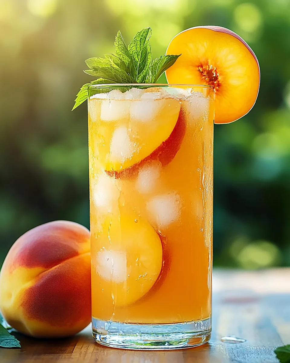 Refreshing Peach Lemonade