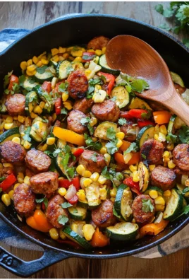 Sausage and Veggies Skillet - 30 Minute, One-Pan Meal