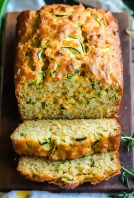 Savory Zucchini Cheddar Quick Bread