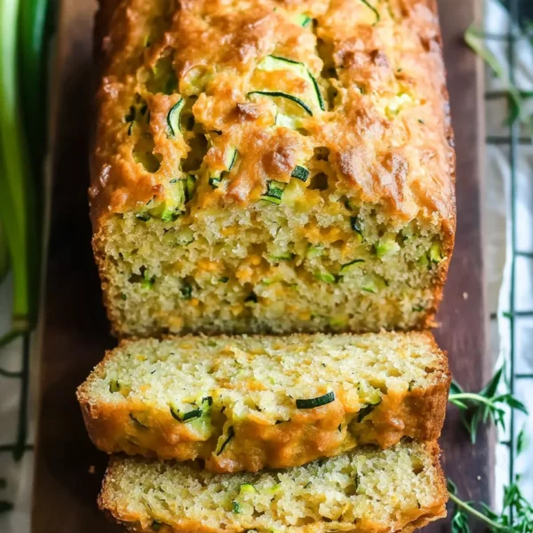 Savory Zucchini Cheddar Quick Bread