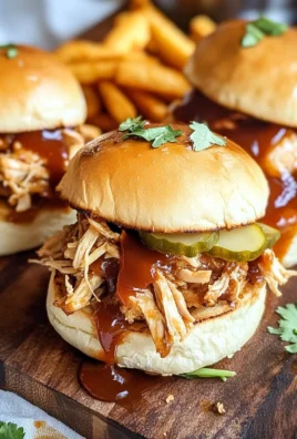 Shredded BBQ Chicken Sliders