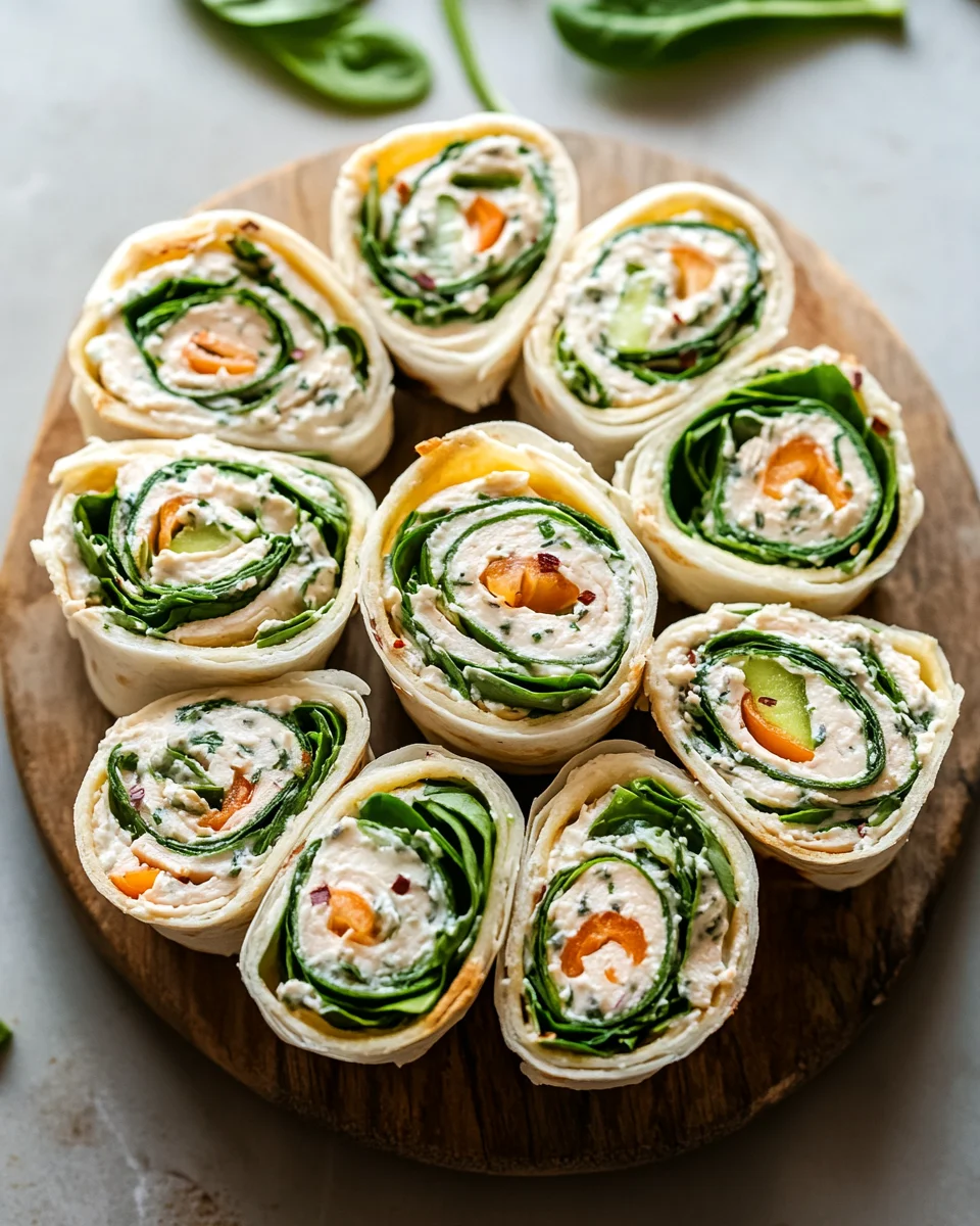 Smoked Turkey Pinwheels with fresh Herb Cream Cheese