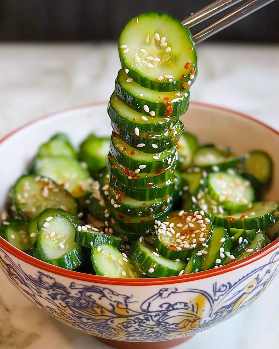 Spiral Cucumber Salad: Korean-Inspired Recipe
