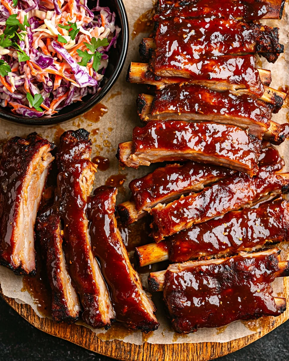 Sticky Oven Barbecue Ribs