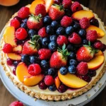 Summer Berry and Peach Cheesecake Recipe