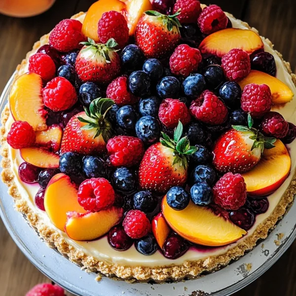 Summer Berry and Peach Cheesecake Recipe