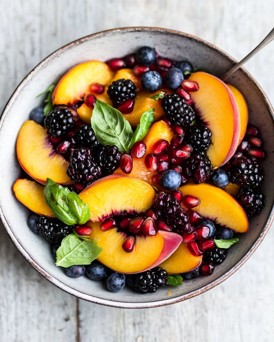 Summer Peach Fruit Salad