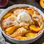 Super Easy Peach Cobbler