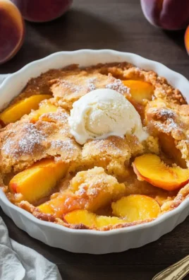 Super Easy Peach Cobbler